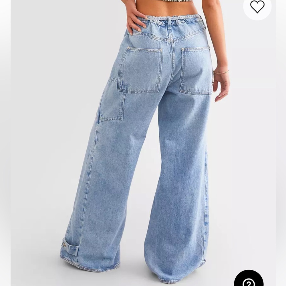 Free People CRVY Outlaw Wide Leg Jean - Picture 4 of 10